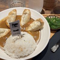 “Vegan gyoza curry” as stated on the menu  at Ton-Ichi Ramen in Budapest