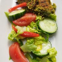 Falafel n salad at The Greek Arch in Ramsgate