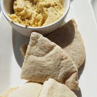 Hummus n pitta at The Greek Arch in Ramsgate