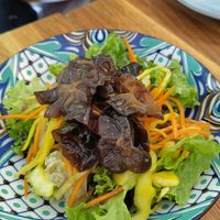 Vegan wood ear mushroom salad at Da Mai in Cologne