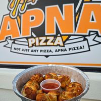 Vegan garlic knots at Apna Pizza in Rockville