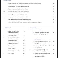 Menu 1  at Plenum in Gdansk