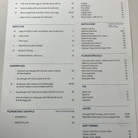 Menu in English   at Plenum in Gdansk