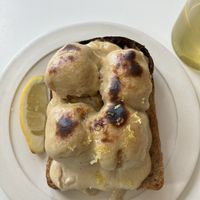 Sourdough sandwich with tofu  at Plenum in Gdansk