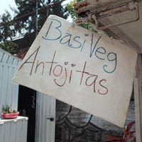 Sign at BasiVeg Antojitas in Mexico City