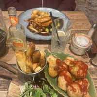 Celeriac roast and cauliflower wings  at Forest in York