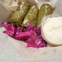 Stuffed Grape Leaves at Pure Food Organic Kitchen in West Hollywood