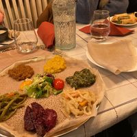 Vegan mixed platter - Yetsom Beyaynetu

(also spy the vegan starter in the background) at Taitu Cuisine in Paris