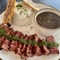 Chimichurri Chunk Steak  at HAAM - Caribbean Plant Cuisine in Brooklyn