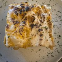 Macaroni pie  at HAAM - Caribbean Plant Cuisine in Brooklyn