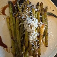 Miso glazed Asparagus   at HAAM - Caribbean Plant Cuisine in Brooklyn