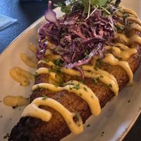 Plantain boat  at HAAM - Caribbean Plant Cuisine in Brooklyn
