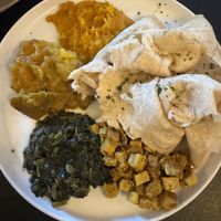 Buss up roti  at HAAM - Caribbean Plant Cuisine in Brooklyn