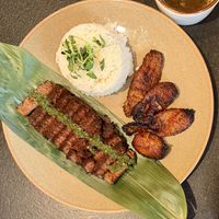 Steak and rice   at HAAM - Caribbean Plant Cuisine in Brooklyn