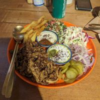 Shwarma plate at Lebanese Bites - Had Rin in Koh Phangan