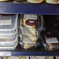 some cakes labelled vegan at Lebaneat in York