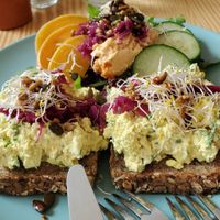 Egg salad sandwich. Highly highly recommand at Bataat in Amsterdam