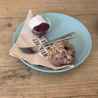 scone with jam at Bataat in Amsterdam