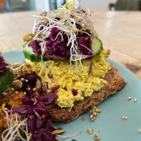 Egg sandwich at Bataat in Amsterdam