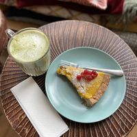 The lemon/coconut crust pie is the perfect amount of sweet  at Bataat in Amsterdam