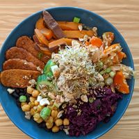 Vegan bibimbap at Bataat in Amsterdam