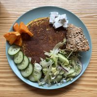 Vegan omelette  at Bataat in Amsterdam