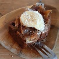 banana bread  at Bataat in Amsterdam