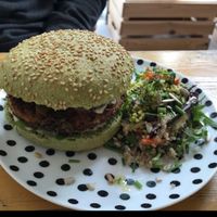 weed burger at Bataat in Amsterdam