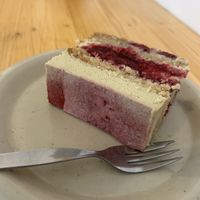 Pistachio and raspberry cake  at Mansfield Park in Berlin