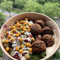Falafel Salad. Filling and delicious  at FLFL - Centraal in Utrecht