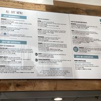 Part of the menu  at Just BE Kitchen in Greenwood Village