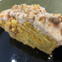 Vegan carrot cake   at Green Roses Cafe in Mouans-sartoux