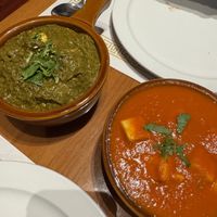Tofu tiki masala and tofu saag  at Peoples Indian Restaurant in Pittsburgh