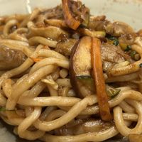 Stir fry with heura chicken and udon noodles   at Udon  in Girona