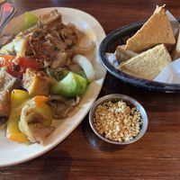 Pad kee mao and fried tofu   at BKK Street Thai Eatery in Hawthorne
