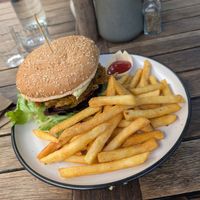 Blossom Burger at The Park Cafe in Marahau