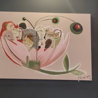 painting on the wall 🖼️ at Apple & Eve - Vegan & tierisch lecker in Hamburg