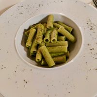 Pasta con crema di piselli at Al Dossello in Provaglio Diseo
