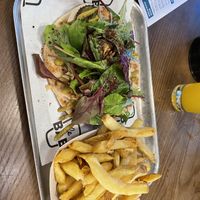 Vegan kebab  at Le Bab - Canary Wharf in East London