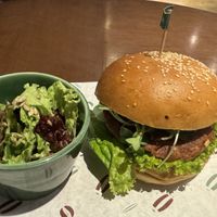 Vegan burger with jackfruit patty   at Soul Pantry in New Delhi