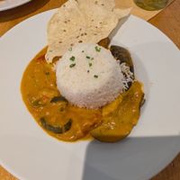 Gemüsecurry mit Basmati-Reis, vegan at Gutmann am Dutzendteich in Nuremberg