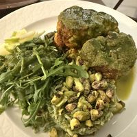 Cauliflower steaks   at Casa Vegetariana in Porto