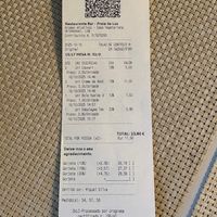 Hidden extras: €5 for the “complimentary” bread, €0.80 for takeaway packaging.  at Casa Vegetariana in Porto