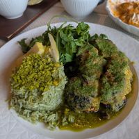 Cauliflower steak at Casa Vegetariana in Porto