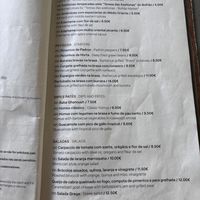 Menu page 2  at Casa Vegetariana in Porto