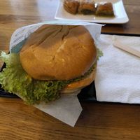 Veganer Chickenburger at Veganland - Marxloh in Duisburg