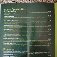 Menu at Bangla Pride Telford Ltd in Telford
