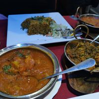 Vegetable Madras, Saag Aloo and Vegetable/Mushroom Biryani 💚🌱 at Bangla Pride Telford Ltd in Telford