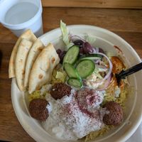 Falafel hummus bowl at The Hummus BOWL in Chattanooga