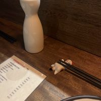 Chopstick rest  at Soop Noodle Bar in Mexico City